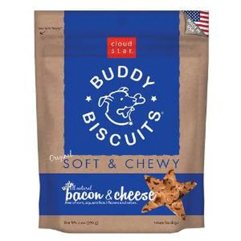 Cloud Star Soft & Chewy Buddy Biscuits Bacon & Cheese 6 oz. 