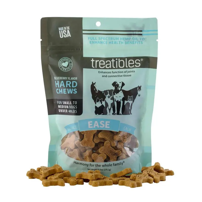 Treatibles Grain Free Small Blueberry Chew 75ct 