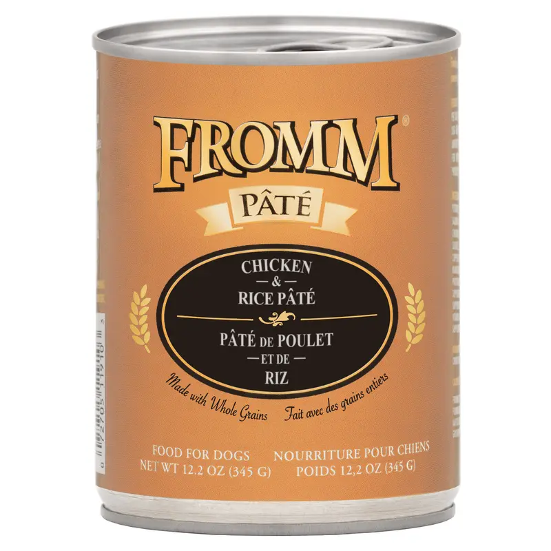 Fromm Chicken & Rice Pate Canned Dog Food 12.2 oz