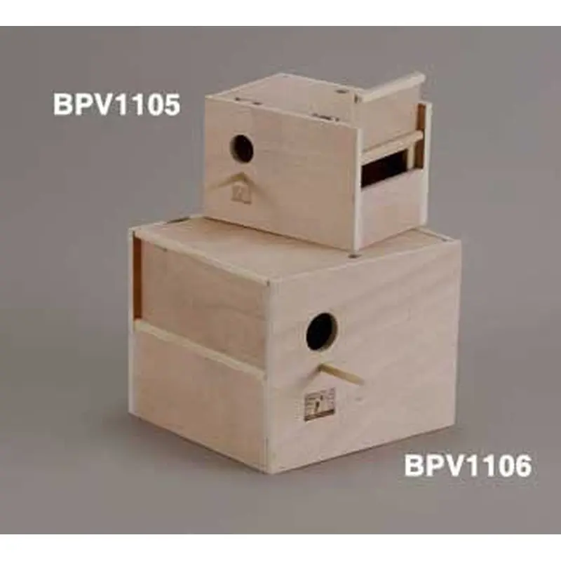 Prevue Keet Nest Box Wood (Outside Mount) 