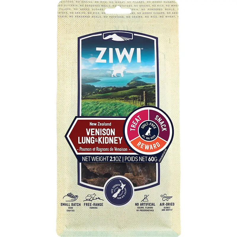 Ziwi Dog Oral Chew Venison Lung 2.1oz 
