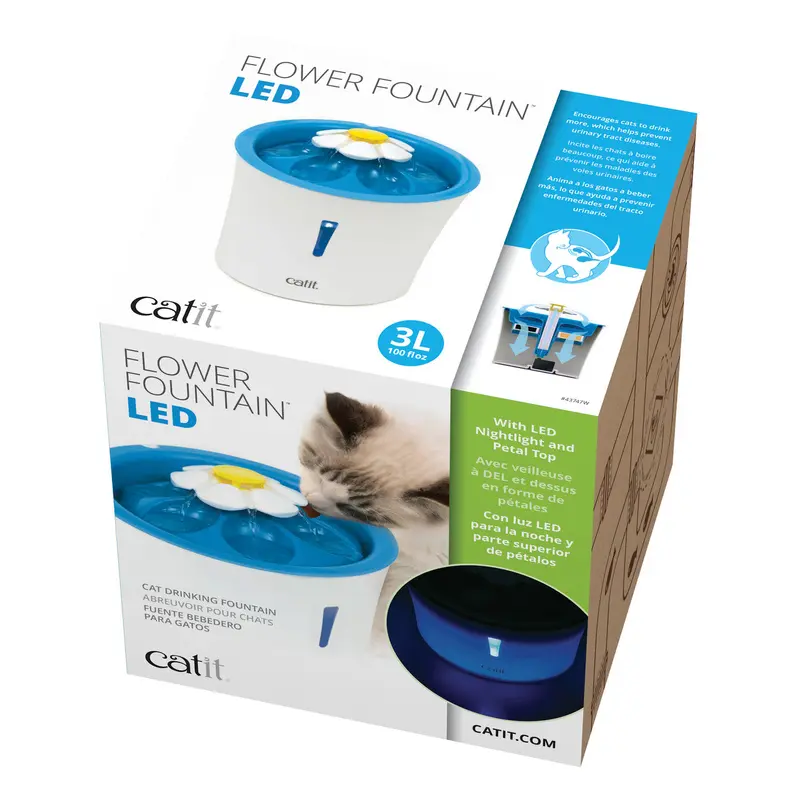 Catit Flower Fountain with LED Nighlight