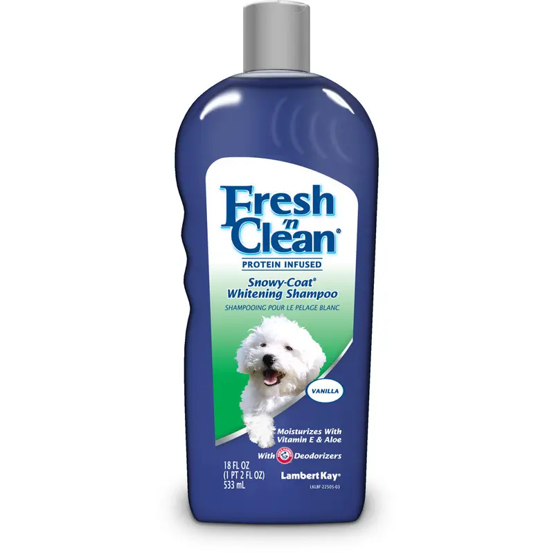 Fresh N Clean Protein Infused Snowy Coat Whitening Shampoo 18 fl. oz
