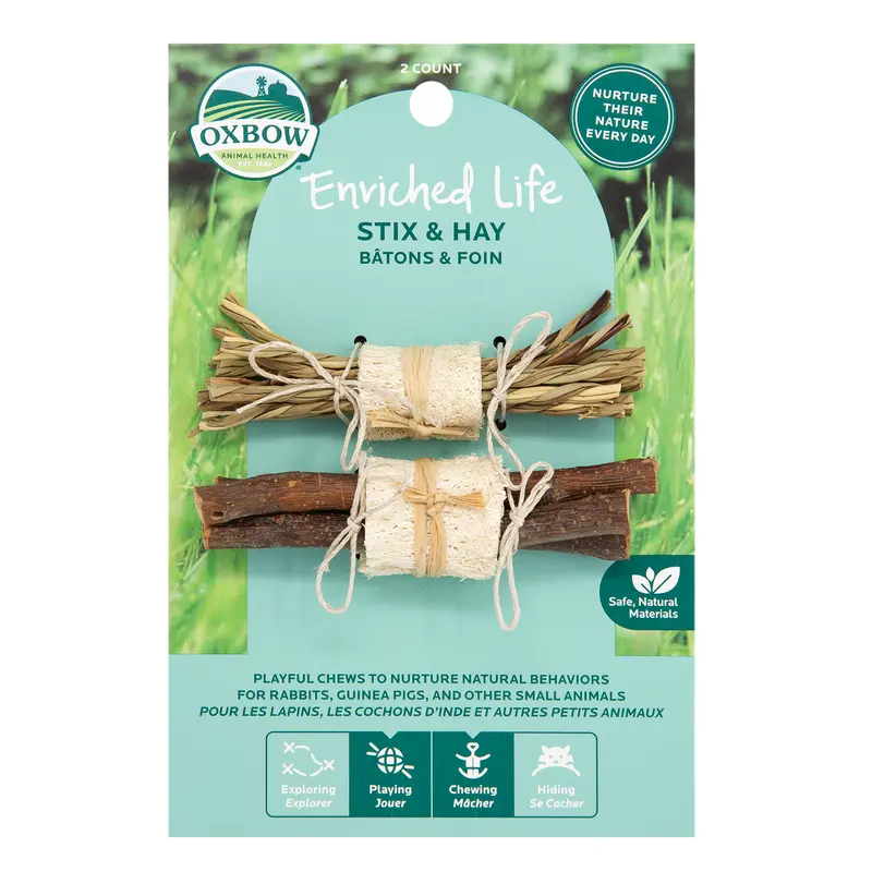 Oxbow Animal Health Enriched Life Stix & Hay Small Animal Toy One Size