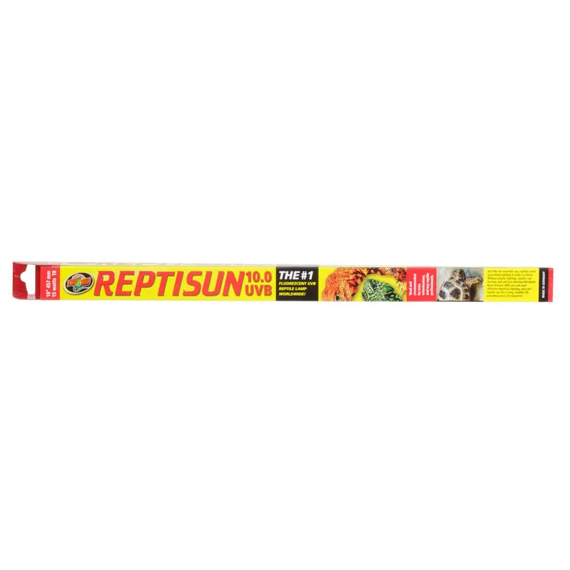 Zoo Med ReptiSun 10.0 UVB T8 Fluorescent Lamp White 18 in