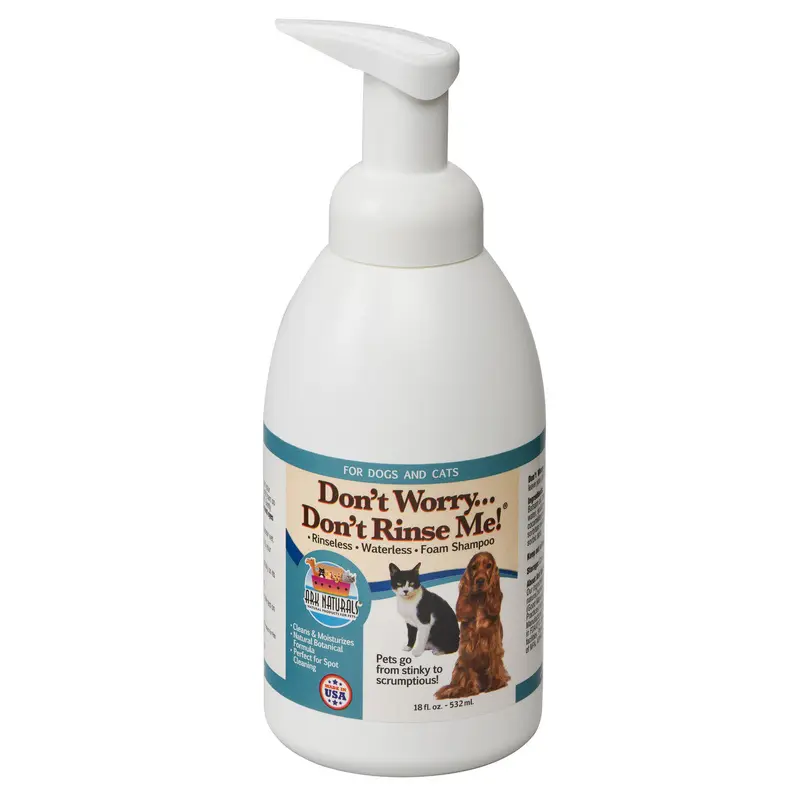 Ark Naturals Don't Worry Don't Rinse Me! Waterless Dog Shampoo 18Z 