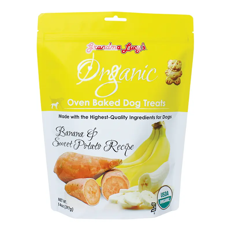 Grandma Lucy's Organic Oven Baked Banana And Sweet Potato Flavor Dog Treats-14-oz-