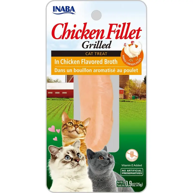 Inaba Grilled Chicken Fillet in Chicken Flavored Broth .9oz 
