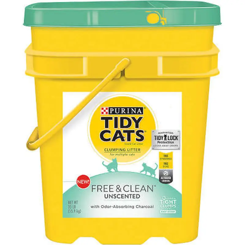 Tidy Cats Free & Clean Unscented Scoop Litter 35lb 