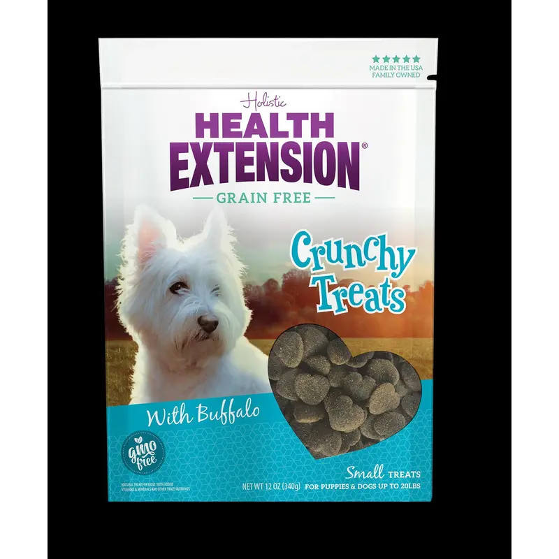 Health Extension Crunchy Buffalo Treat - Small 12oz 