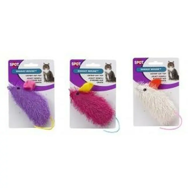 Spot Shaggy Mouse Catnip Cat Toy Assorted One Size
