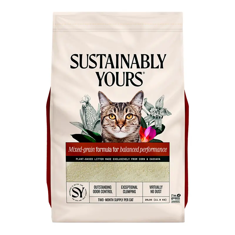 Sustainably Yours Cat Litter Mixed Grain 26lb 