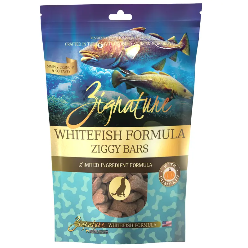 Zignature Whitefish Formula Biscuit Treats for Dog12 oz