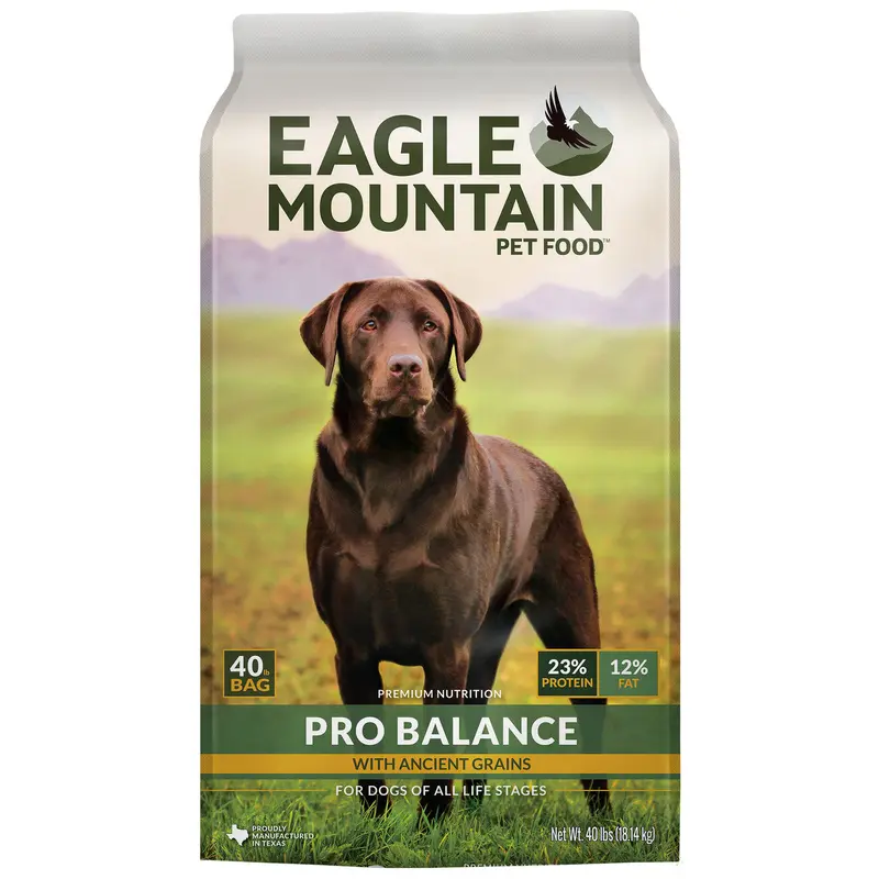Eagle Mountain Pro Balance with Ancient Grains Dry Dog Food Beef Meal 40lb