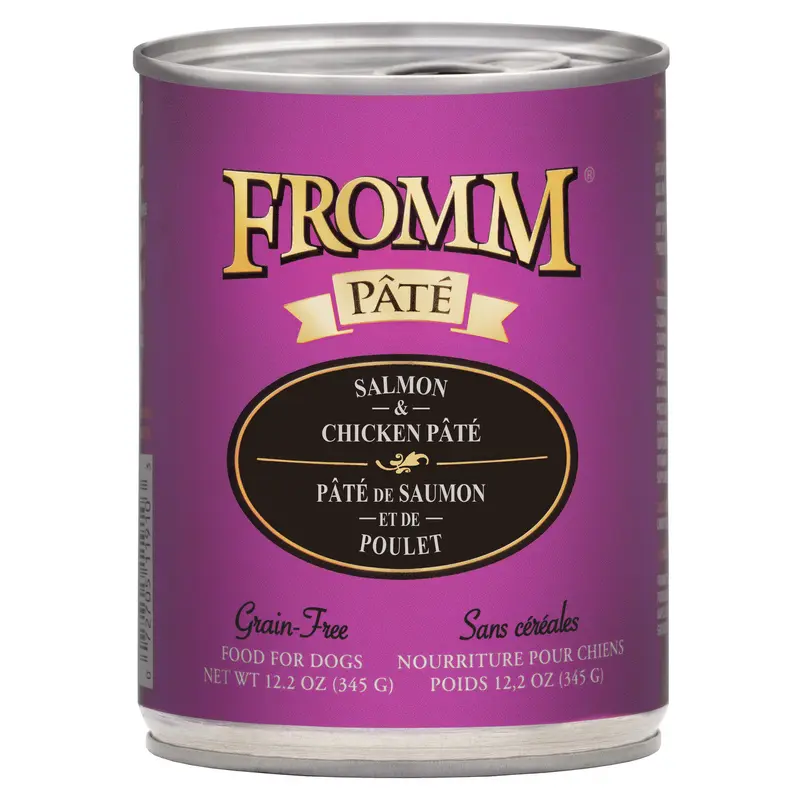 Fromm Salmon & Chicken Pate Canned Dog Food 12.2 oz