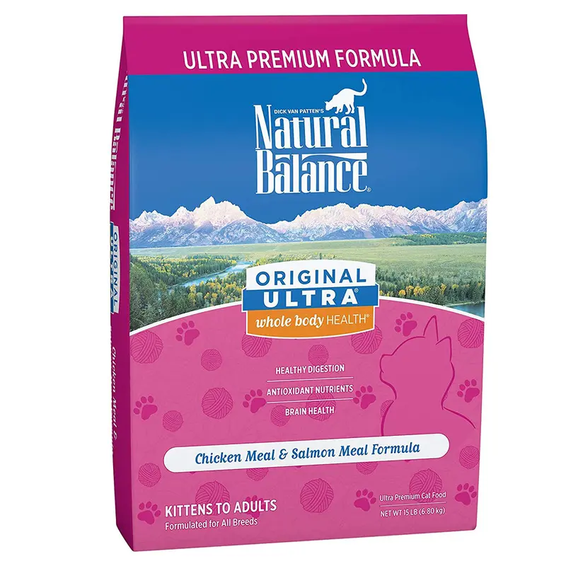 Natural Balance Ultra Dry Cat Food - Chicken & Salmon - 15lb Bag