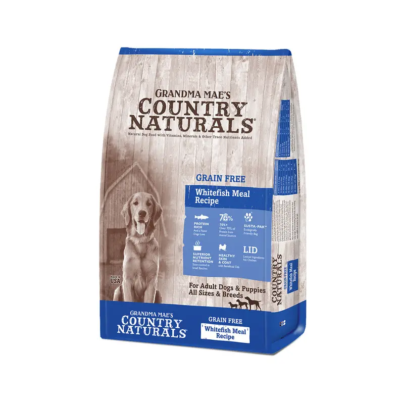 Grandma Mae's Country Naturals Grain Free Dry Dog Food Fish 4lb