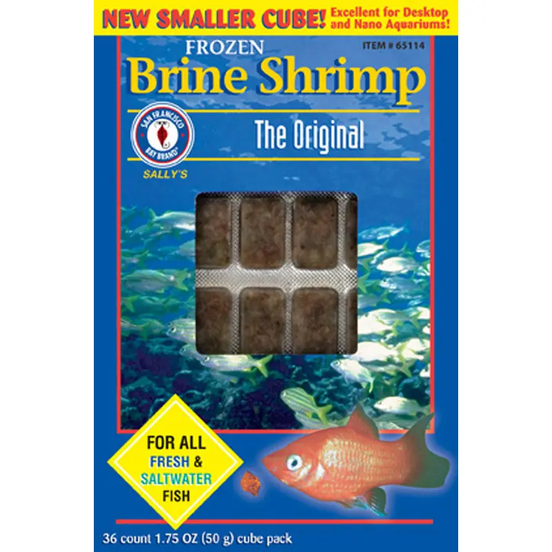 San Francisco Brine Shrimp Frozen Fish Food 1.75 oz SD-5