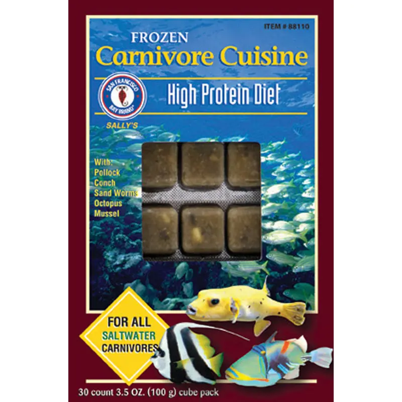 San Francisco Carnivore Cuisine Frozen Fish Food 3.5 oz SD-5