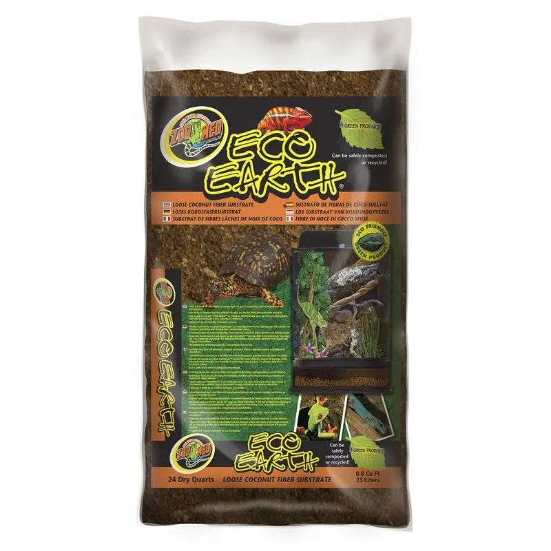 Zoo Med Eco Earth Coconut Fiber Substrate Brown 24 qt