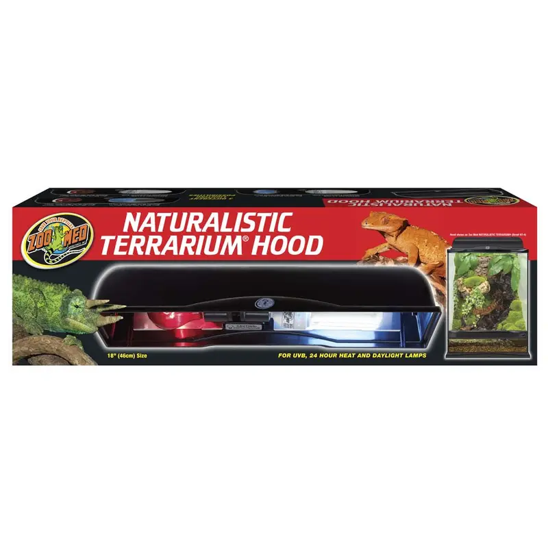 Zoo Med Naturalistic Terrarium Hood Black 18 in