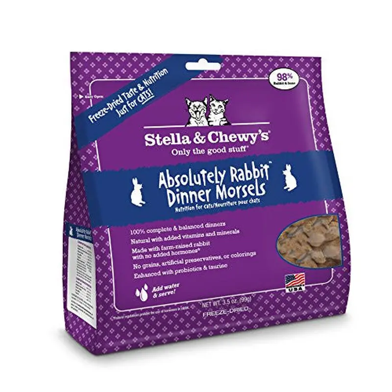 Stella & Chewy's Freeze-Dried Absolutely Rabbit Dinner for Cats 3.5Z 