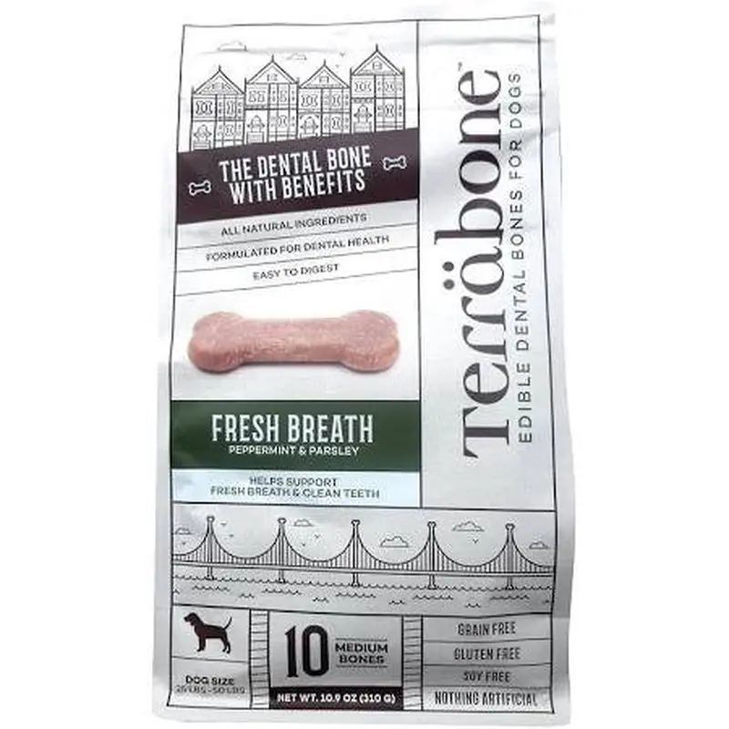 Complete Natural Nutrition Dog Terra Fresh Breath Medium 10 Count 