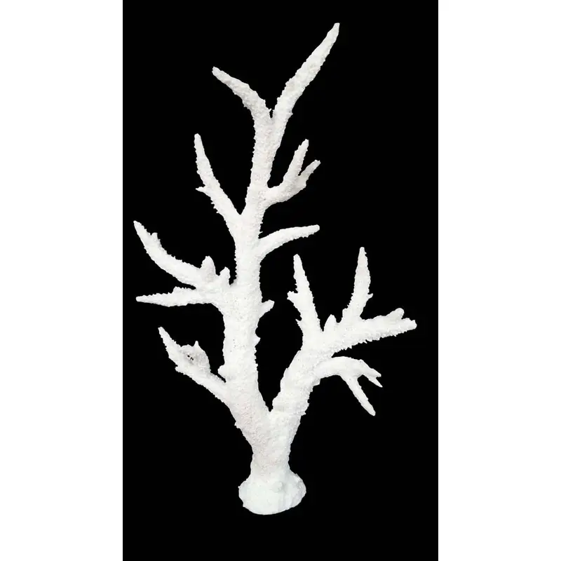 Weco South Pacific Coral Staghorn Tall Ornament White MD