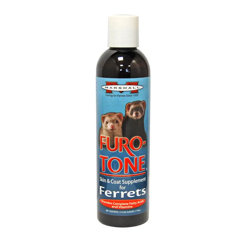 Marshall Furo-Tone Skin and Coat Supplement for Ferrets 6 fl. oz