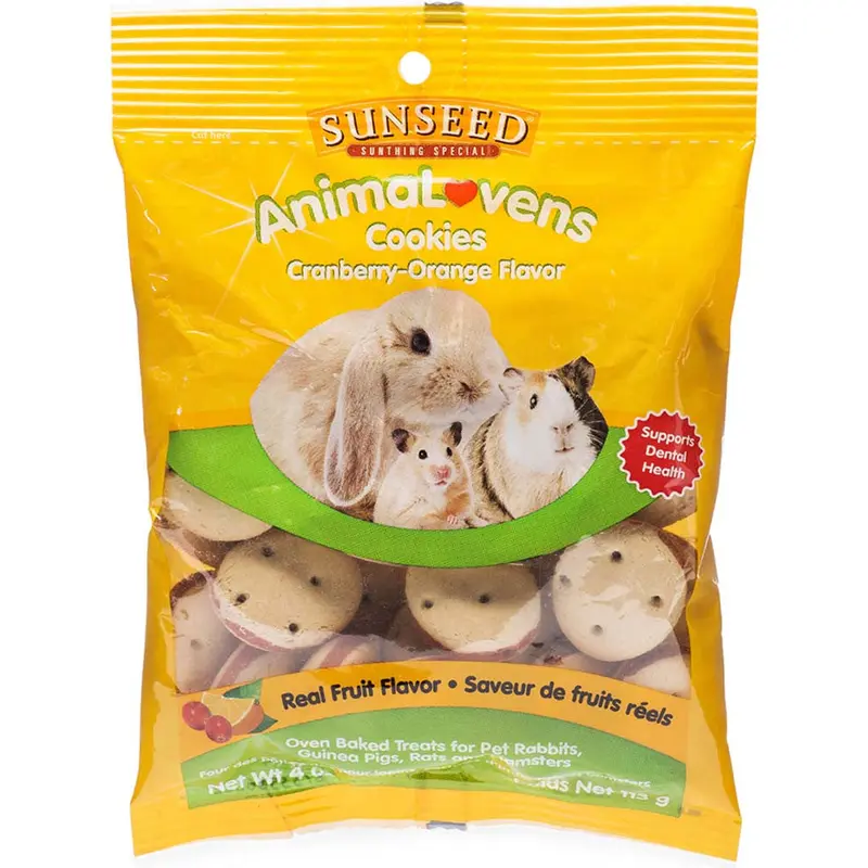 Sun Seed AnimaLovens Small Animal Treats Cranberry & Orange 4 oz