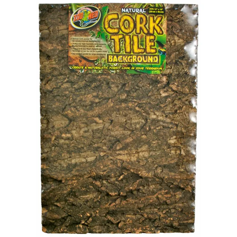 Zoo Med Natural Cork Tile Background Brown 12in X 18in MD