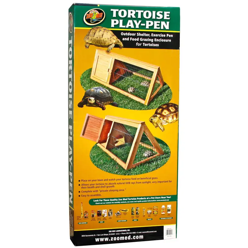 Zoo Med Tortoise Play Pen Brown 39.5 in x 19 in