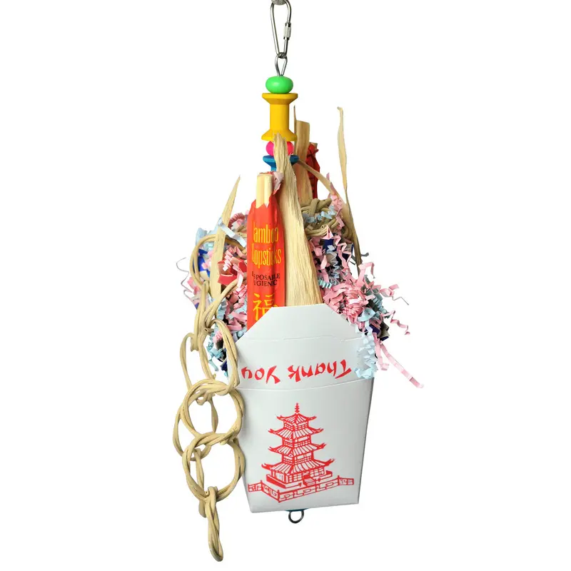 A & E Cages Happy Beaks Chinese Take Out Bird Toy One Size