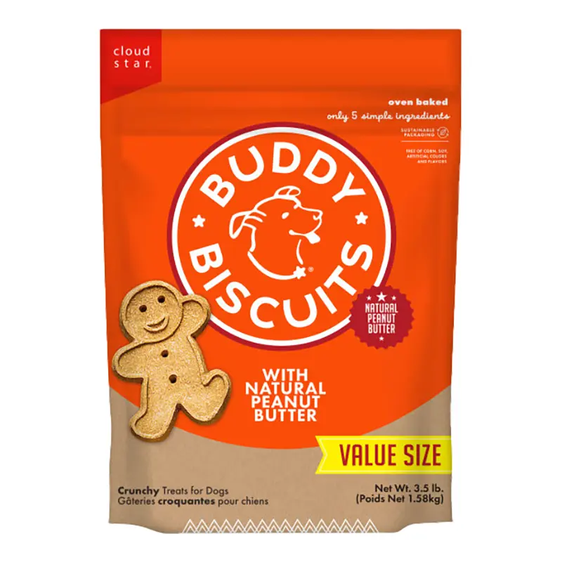 Cloud Star Buddy Biscuits Peanut Butter 3.5lb 