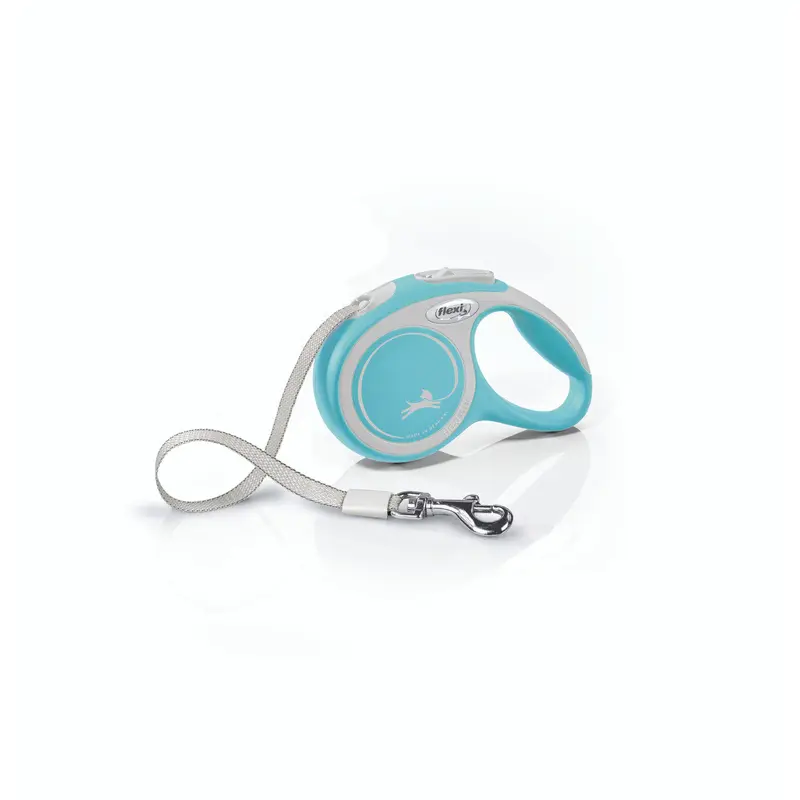 Flexi New Comfort Retractable Tape Dog Leash Blue 10ft XS up to 26lb