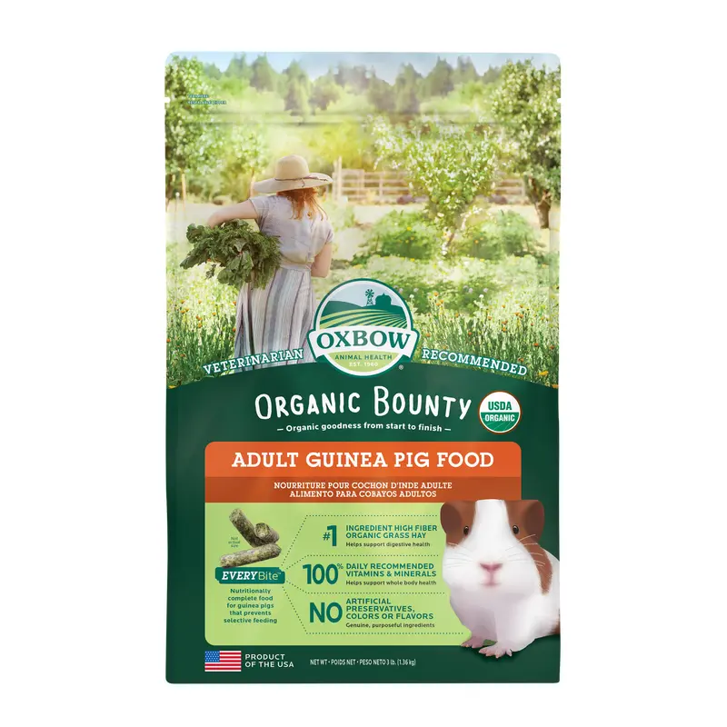 Oxbow Animal Health Organic Bounty Adult Guinea Pig Food 3lb