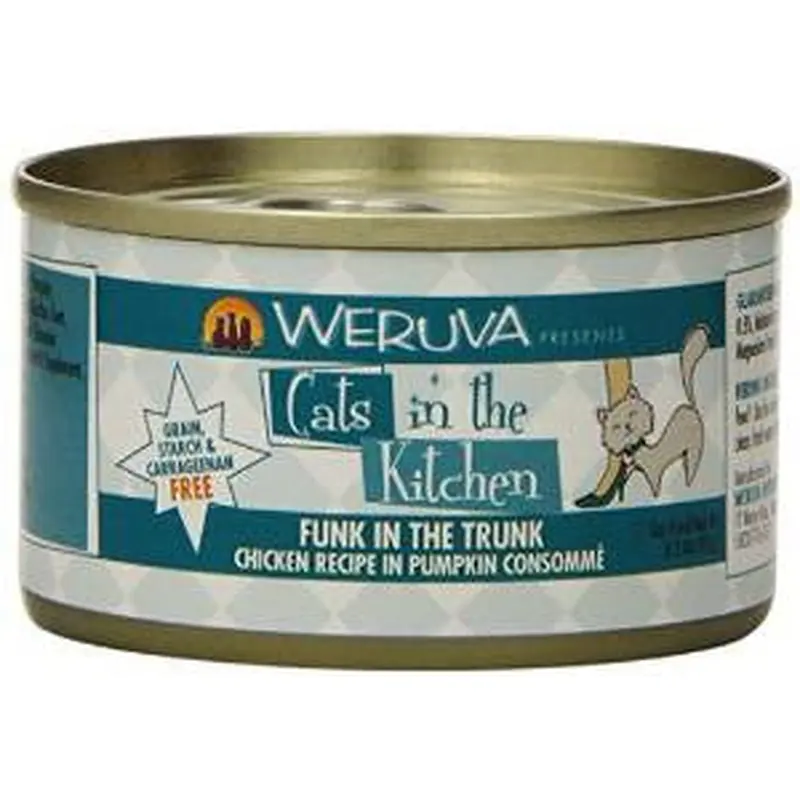 Weruva Chicken & Tuna Recipe In Pumpkin Consomme Cans Funk In The Trunk Cat 24/6.0oz. 