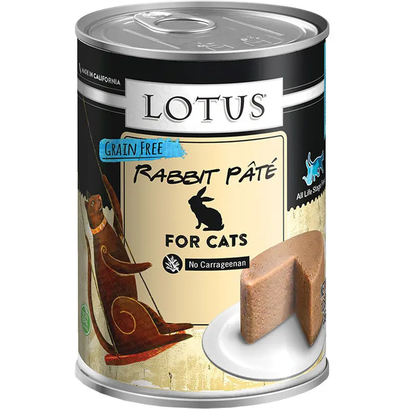 Lotus Cat Pate Grain Free Rabbit 12.5oz / 12 pk 