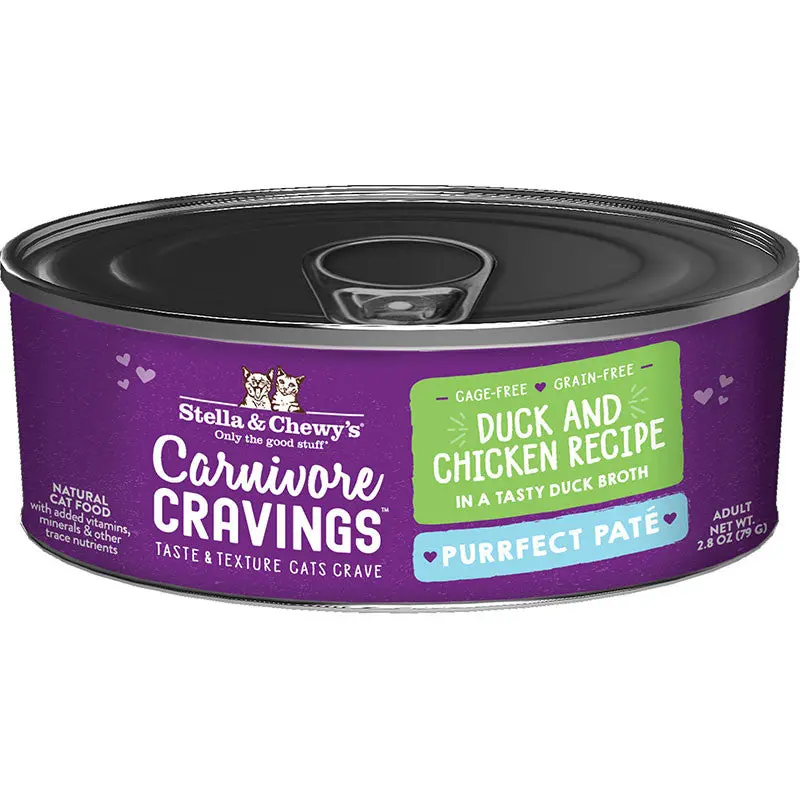 Stella & Chewy's Cat Carnivore Cravings Pate Duck & Chicken 2.8oz