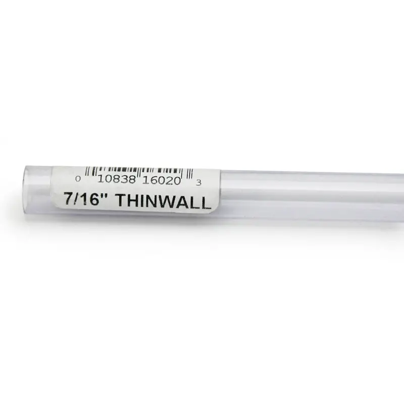 Lees Thinwall Rigid Aquarium Tubing Clear 7/16 in x 36 in