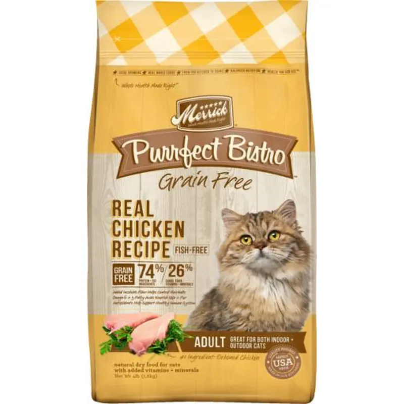 Merrick Purrfect Bistro Grain Free Healthy Chicken Adult Cat 4lb