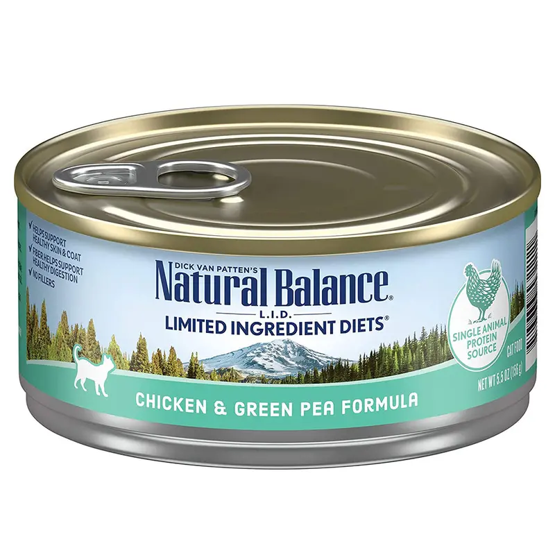 Natural Balance L.I.D. Limited Ingredient Diets Wet Cat Food - Chicken & Green Pea - 5.5oz