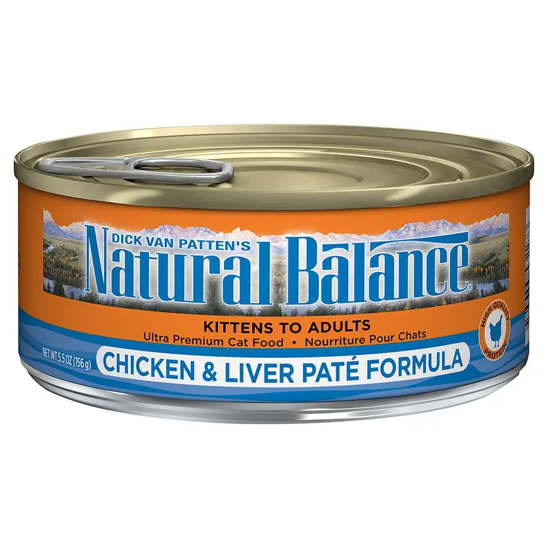 Natural Balance Ultra Premium Wet Cat Food - Chicken & Liver Pate - 5.5oz