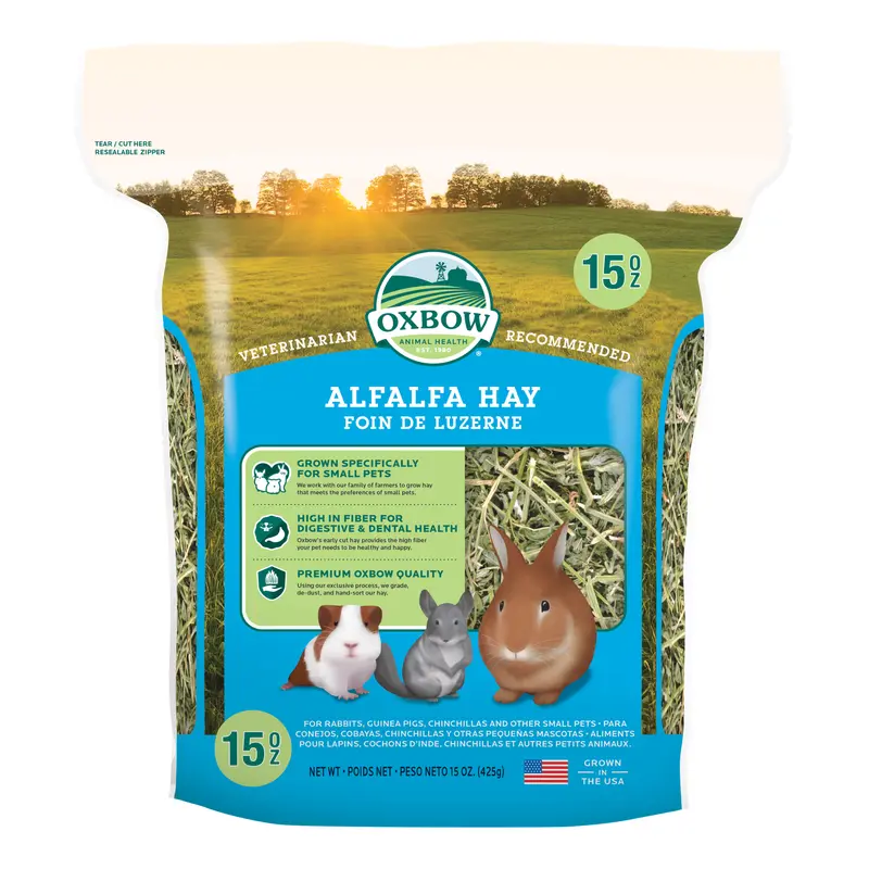 Oxbow Animal Health Alfalfa Hay Small Animal Treat 15oz