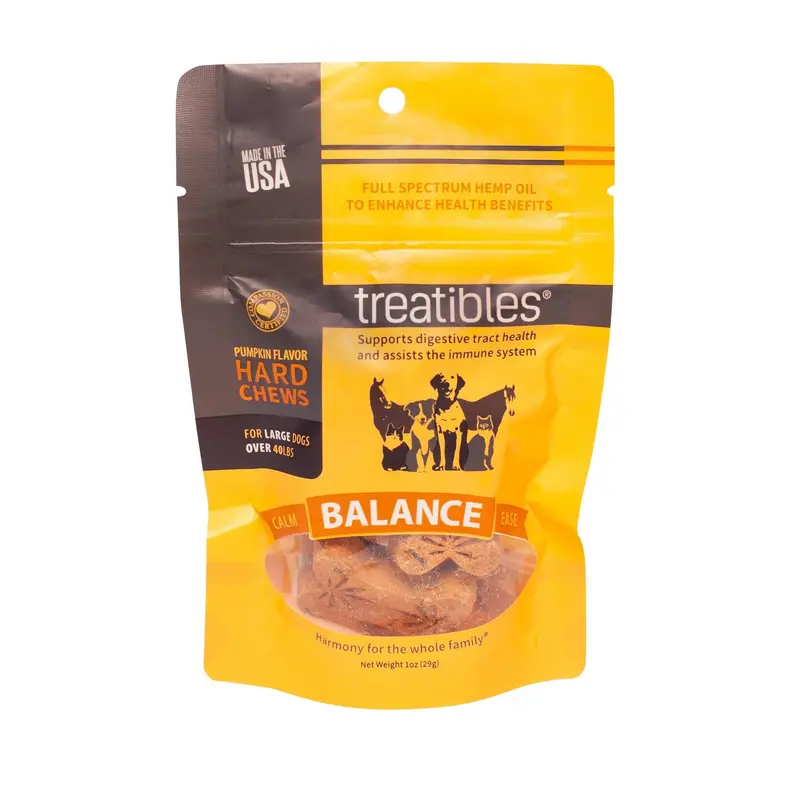 Treatibles Grain Free Large Pumpkin Chew 7ct 