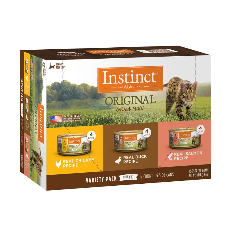 Nature's Variety Instinct Original Grain Free Variety Pack Cat 5.5oz 12CT 