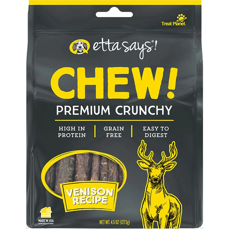 Etta Says Dog Chewy Venison 4.5oz 