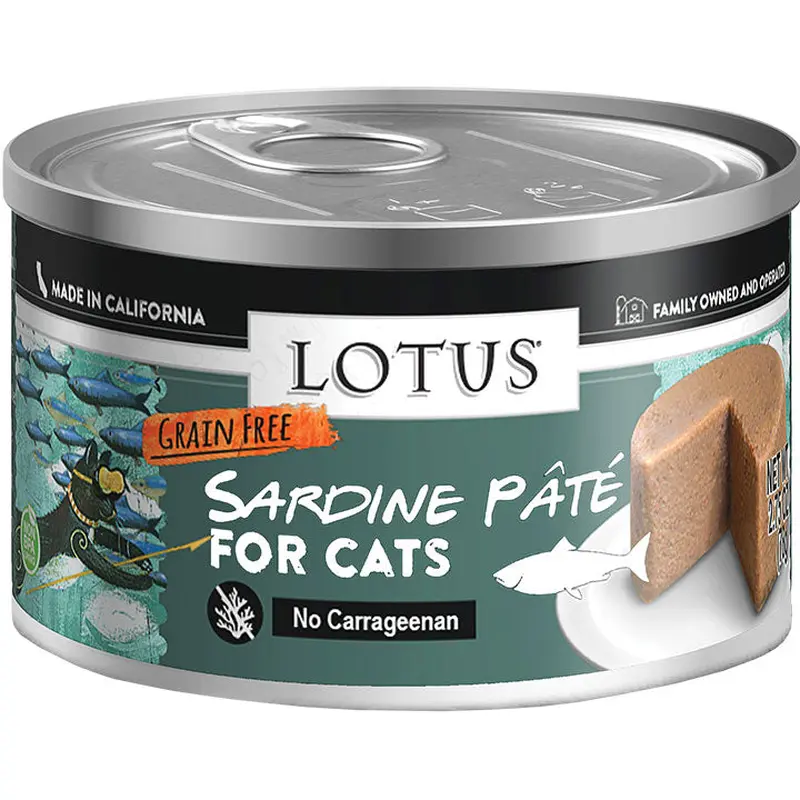Lotus Cat Pate Grain Free Sardine 2.75oz / 24 pk 