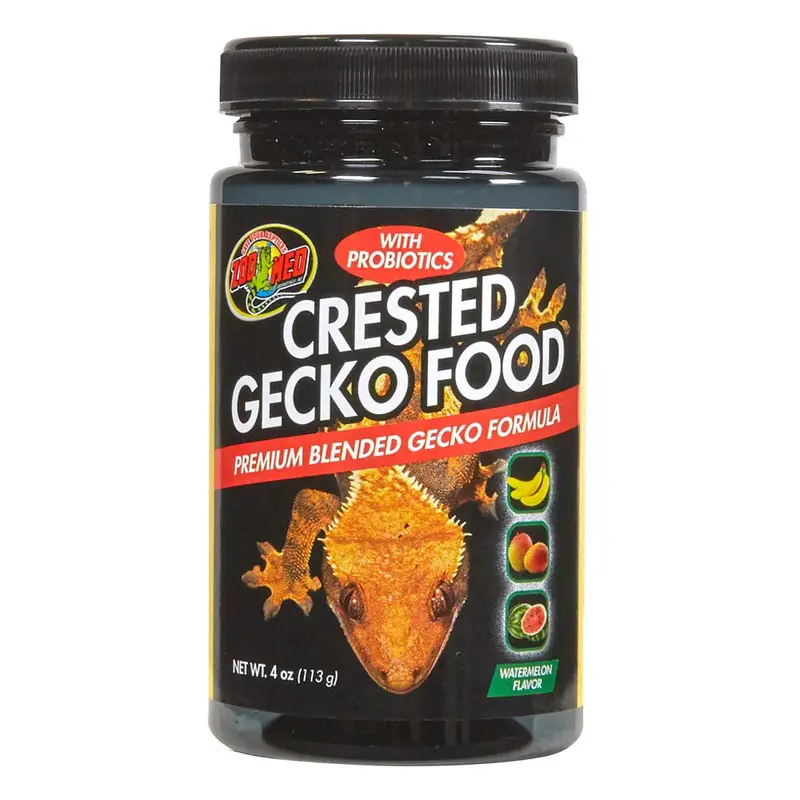 Zoo Med Crested Gecko Food Premium Blended Watermelon Dry Food 4 oz