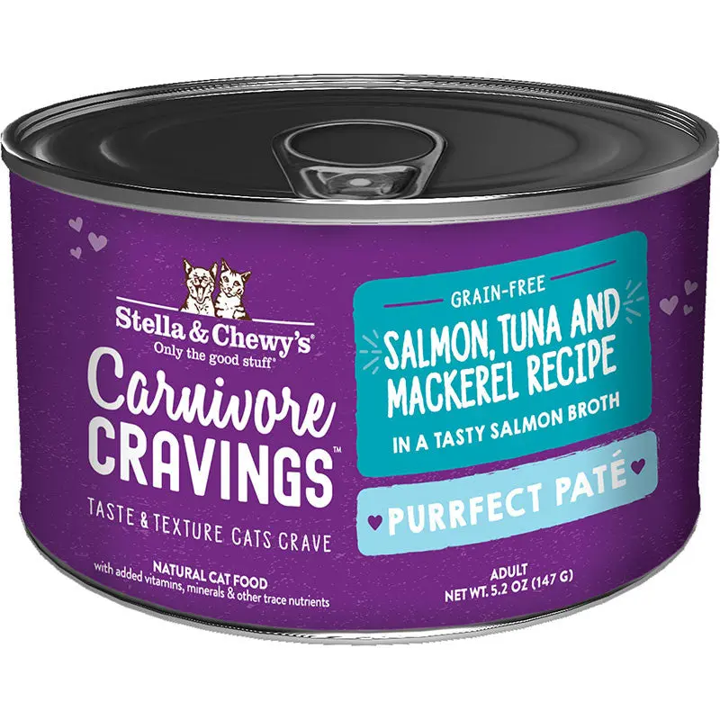 Stella & Chewy's Cat Carnivore Cravings Pate Salmon & Tuna 5.2oz